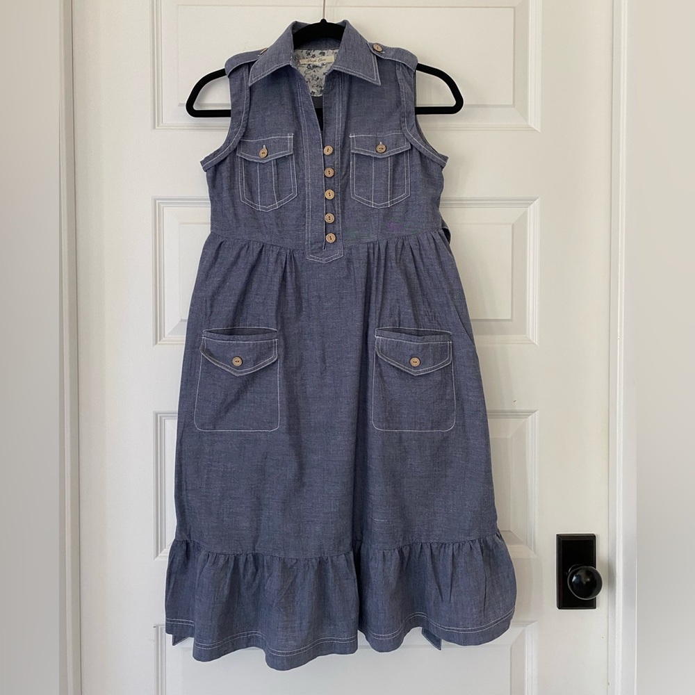 Casual Denim Blue Women's Dress